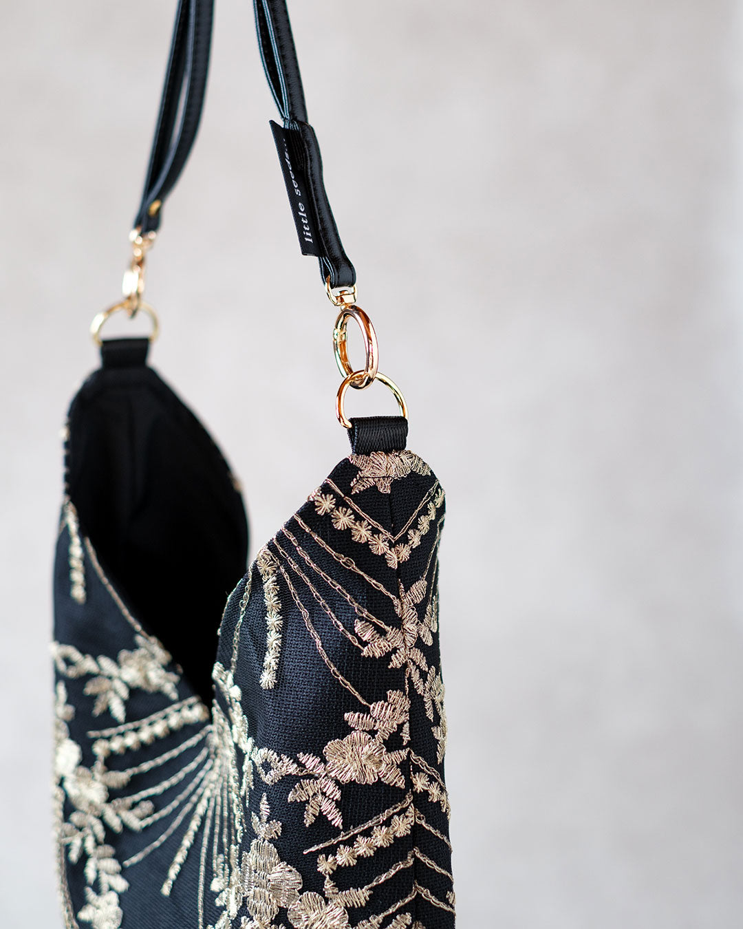 Triangle Tote Mini- トライアングルトートミニ - Black – little seeds